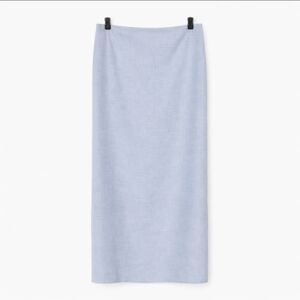 NWT Talbots Heather Gray Wool Maxi Skirt Sz 12